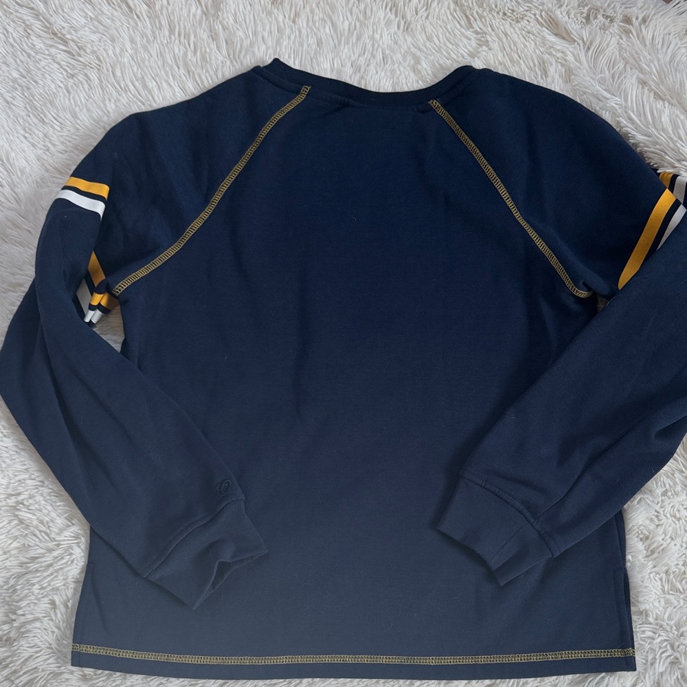 Colosseum Women’s WVU West Virginia Navy Sweatshirt Pullover Football Tailgate - Picture 6 of 6